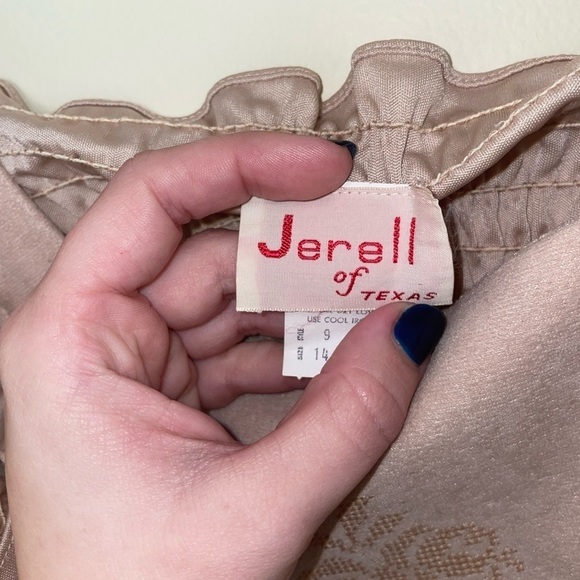 Vintage Jerell of Texas Deadstock Cream Tank Top Size Medium - Picture 4 of 8